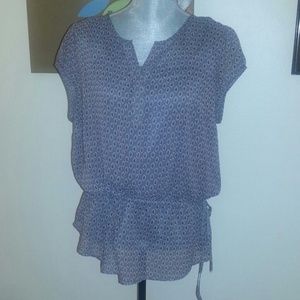 Purple and gray top in petite XL