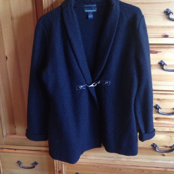 Black wool jacket-/never worn