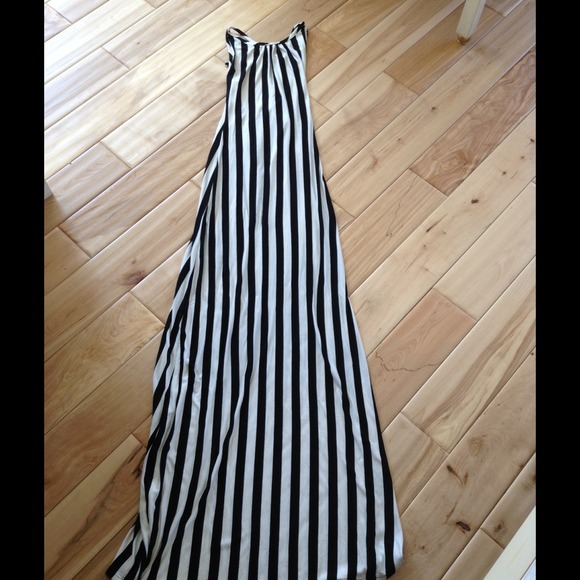 Stripe maxi dress