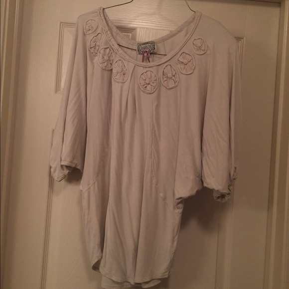 Cream batwing top from antro