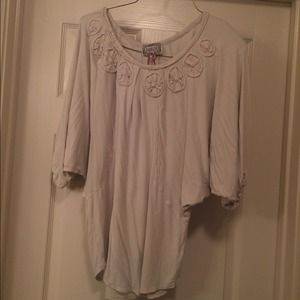Cream batwing top from antro