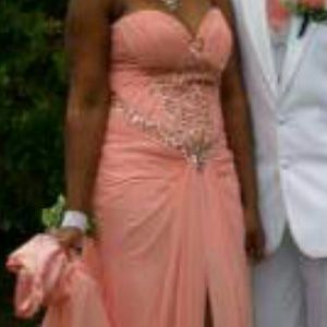 In selling an elegant dress for any event.