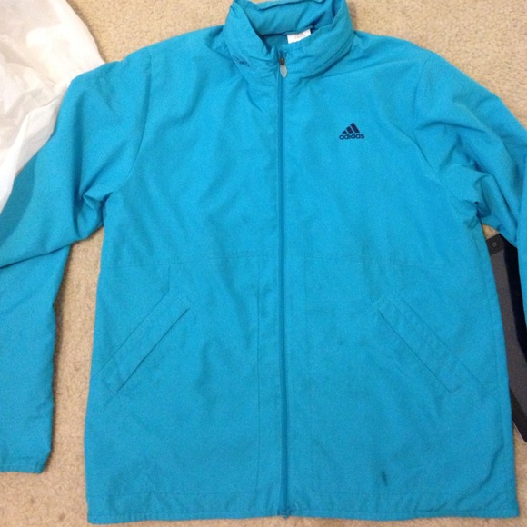 Blue adidas jacket!