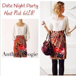Beautiful Anthro Paisley & Rose Patterned Dress!