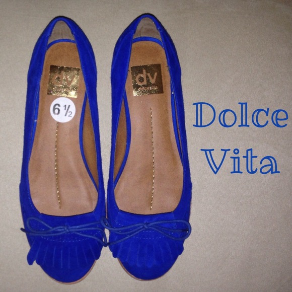 🎉SALE! Dolce Vita Cobalt Blue Suede Flat Loafers