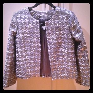 Never worn silver J. Crew Collection jacket