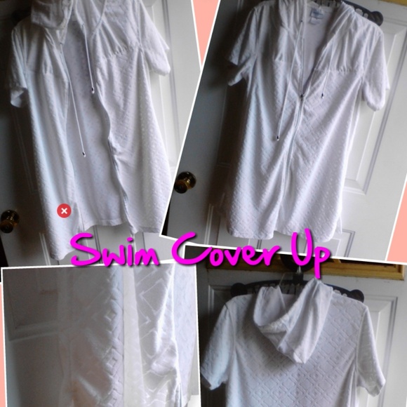 White Terry Cloth Cover Up