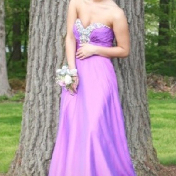 Formal purple prom gown - Picture 3 of 3