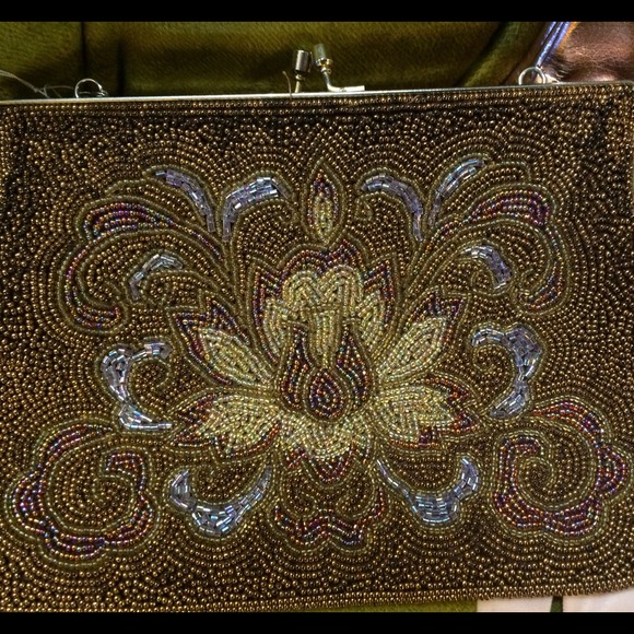 πHPπLOVELY VINTAGE BEADED BAG - Picture 3 of 4