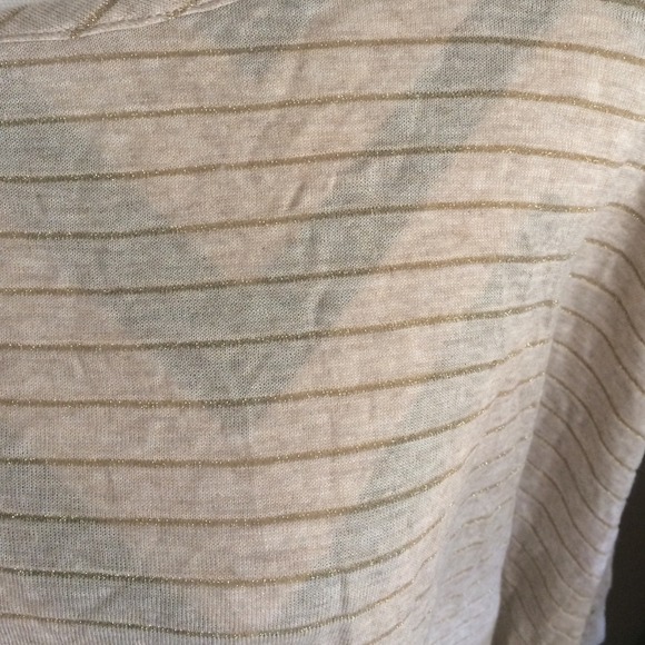 LF stores ivory and gold top - Picture 2 of 3