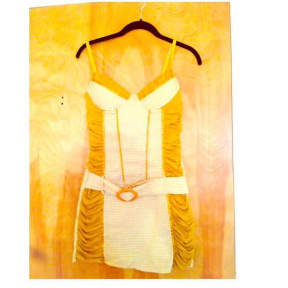 Mustard color bra top dress!