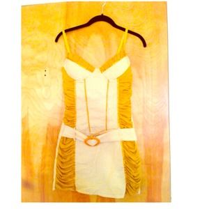 Mustard color bra top dress!