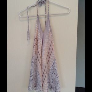 Silk halter top