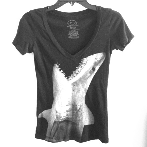 graphic v-neck shirt