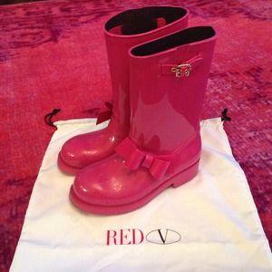 Valentino Pink Rain Boots