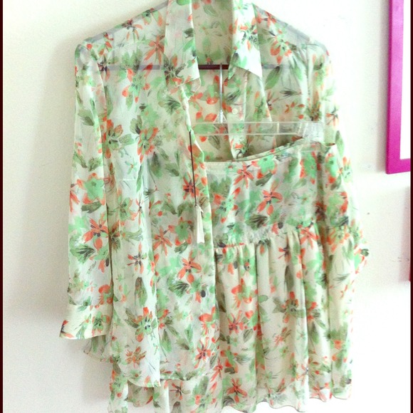 Sasch chaffon top& skirt - Picture 3 of 13