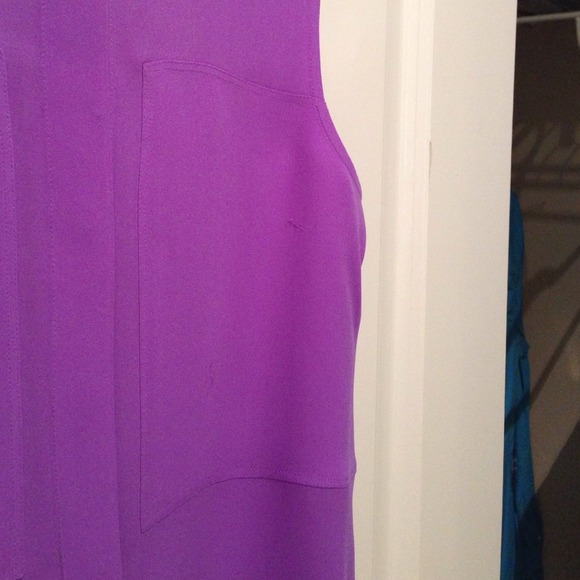 Theory 100% silk purple blouse - Picture 2 of 3
