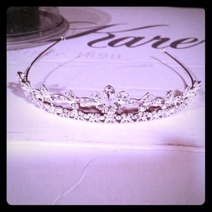 David's bridal metal ribbon tiara.