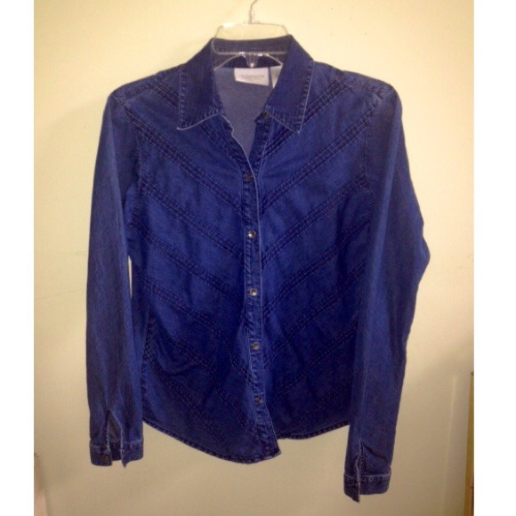 denim button down