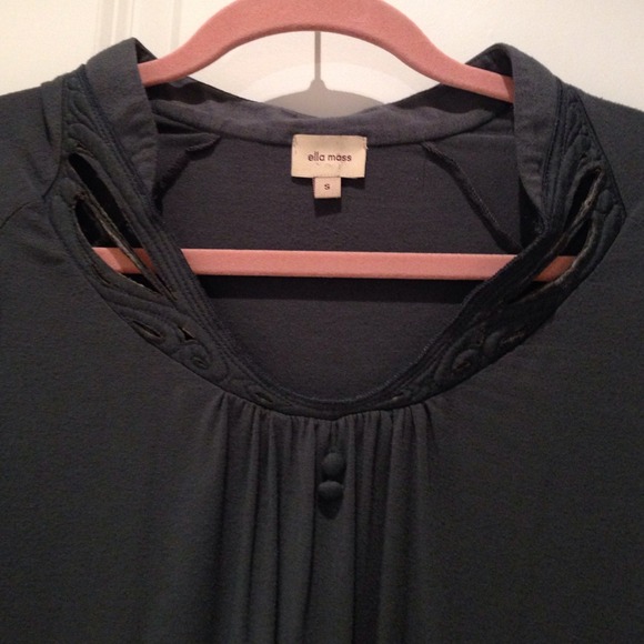 Ella Moss charcoal blouse - Picture 2 of 3