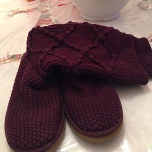 Knit Argyle Fig UGGS