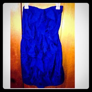 Royal blue Sweetheart strapless dress!