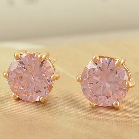 Jewelry - ✨Pink round stud earrings✨
