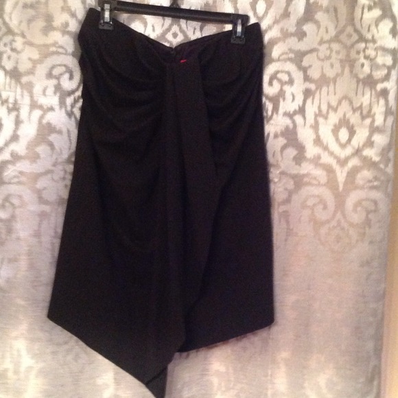 NY&CO Blk skirt & Green/Blk wrap dress Bundled