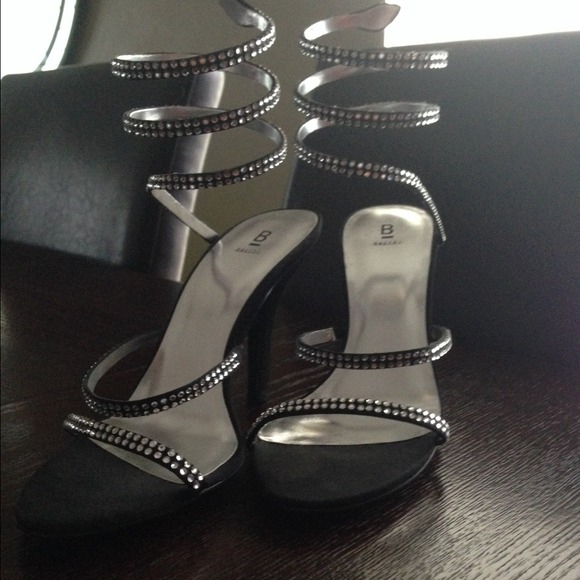 Wrap around studded heels - barely used