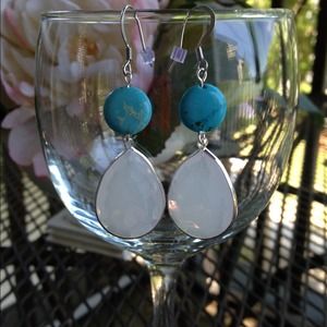 handmade dangling earrings.