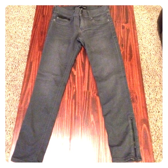 Express Grey Skinny Jeans