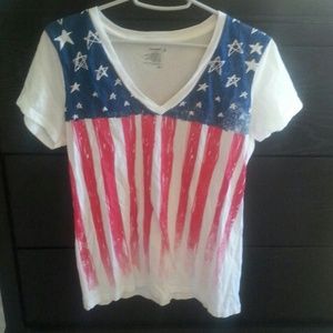 American flag tee