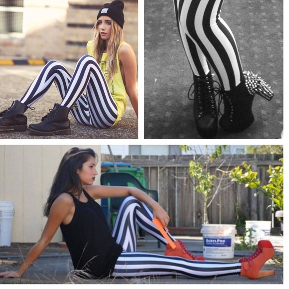 🔳🔲🔳 Beetlejuice Leggings! 🔲🔳🔲 - Picture 2 of 4
