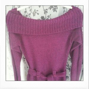 Off the shoulder Purple Sweater