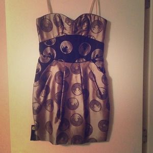 BCBG Strapless Woven Dress