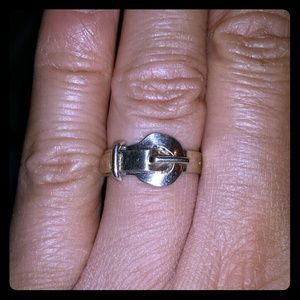 Sterling Silver Handmade Buckle Ring