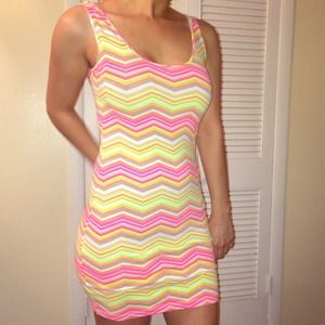 Hot color dress