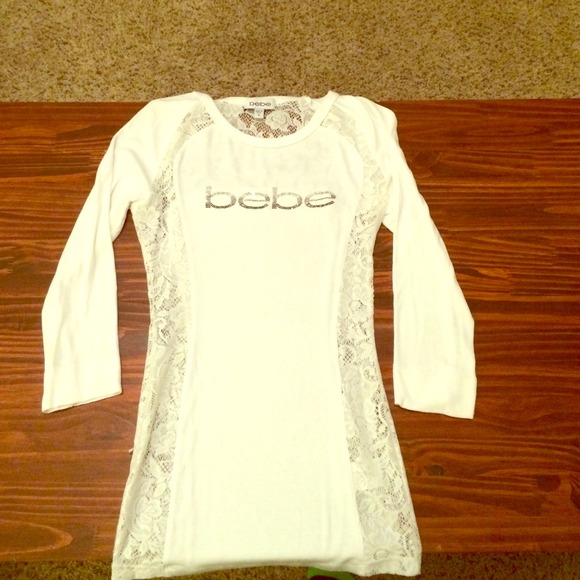 Bebe lacey top and jeans bundle