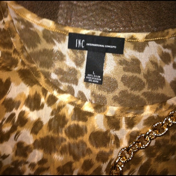 💕I•N•C...Leopard Print Top💕 - Picture 4 of 4