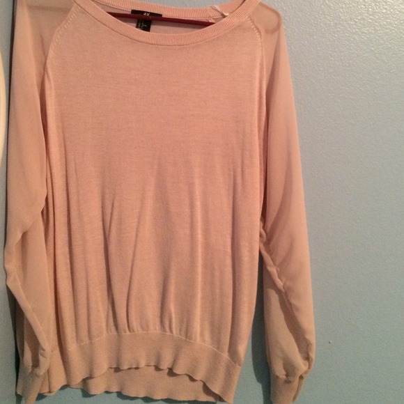 Long sheer sleeve sweater - Picture 1 of 2