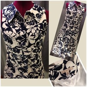 Biacci floral cotton lined dress size 2