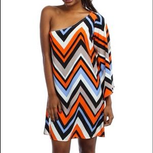 Orange Chevron Dress @ernusing