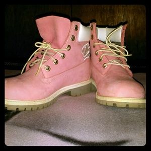Pink Timberlands