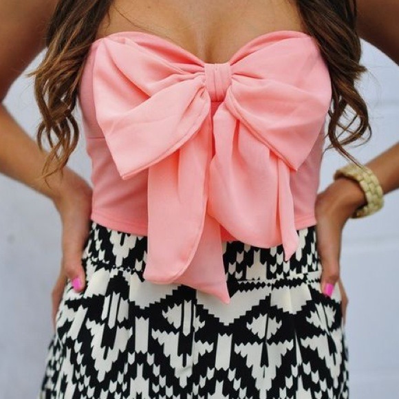 Tops - PM Editor Pick: Pink Bow Crop Top