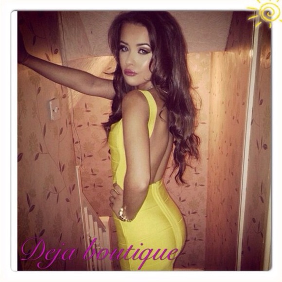 Yellow Bandage Dress