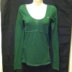 Hollister scoop neck long sleeve top