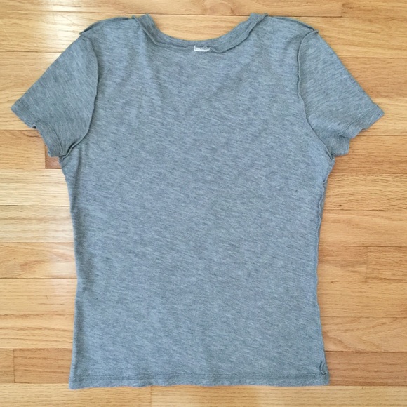 ❌SOLD!❌ A&F | Gray Inside-Out Graphic Tee - Picture 3 of 4