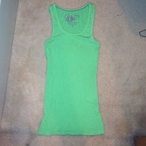 Neon green Pacsun tank top