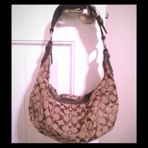 Signature brown Coach purse handbag