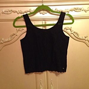 ❌Traded❌Abercrombie floral lace crop top